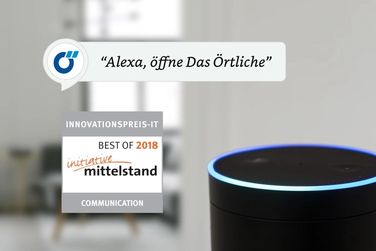 Alexa Skill von Das Örtliche erhält Innovationspreis-IT 2018
